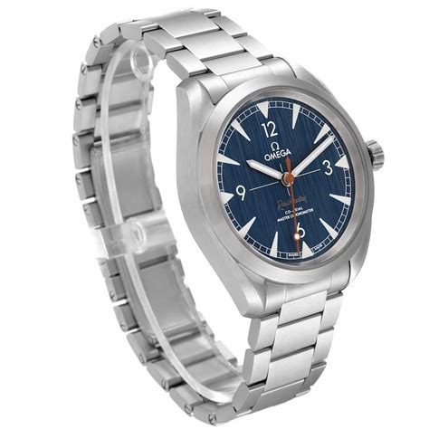 omega seamaster railmaster chronometre blue dial|omega railmaster master chronometer.